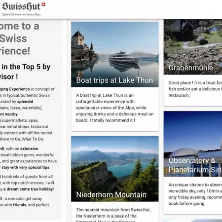 公寓 Thun Alps Scenic Views And Concierge By Swisshut