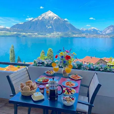 Thun Alps Scenic Views And Concierge By Swisshut * Merligen